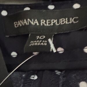 Banana Republic Black and White Polka Dot Garment
